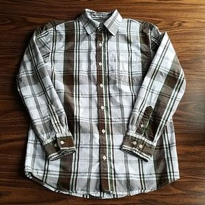 NWOT- Arizona plaid button front casual shirt